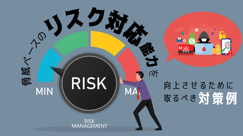脅威ベースのリスク対応能力を向上させるために取るべき対策例
