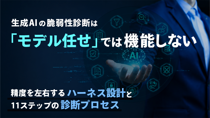 生成AIの脆弱性診断は「モデル任せ」では機能しない|精度を左右するハーネス設計と11ステップの診断プロセス
